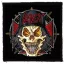 SLAYER: Skull (9,5 cm x 9,5 cm) (felvarró)
