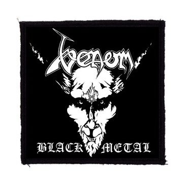 VENOM: Black Metal (9,5 cm x 9,5 cm) (felvarró)