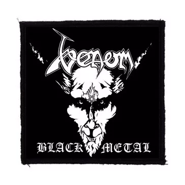 VENOM: Black Metal (9,5 cm x 9,5 cm) (felvarró)