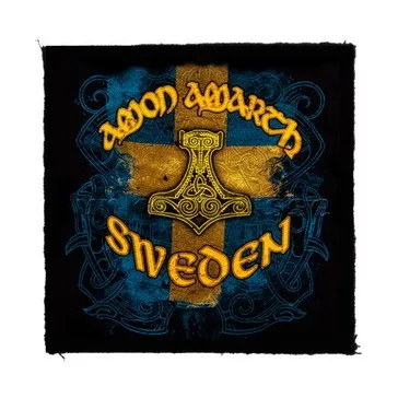 AMON AMARTH: Sweden Logo (9,5 cm x 9,5 cm) (felvarró)