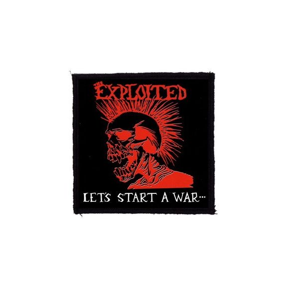 EXPLOITED: Let's Start A War (9,5 cm x 9,5 cm) (felvarró) EXPLOITED: Let's Start A War (9,5 cm x 9,5 cm) (felvarró)
