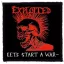 EXPLOITED: Let's Start A War (9,5 cm x 9,5 cm) (felvarró)