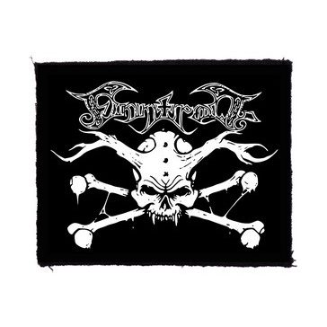 FINNTROLL: Skull logo (9,5 cm x 7,5 cm) (felvarró)