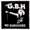 GBH: No Survivors (9,5 cm x 9,5 cm) (felvarró)
