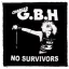 GBH: No Survivors (9,5 cm x 9,5 cm) (felvarró)
