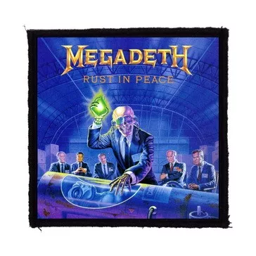 MEGADETH: Rust In Peace (9,5 cm x 9,5 cm) (felvarró)