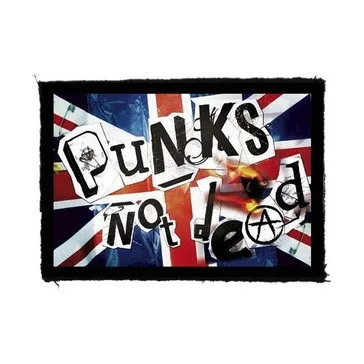 PUNKS NOT DEAD - Flag (9,5 cm x 6,5 cm) (felvarró)