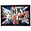 PUNKS NOT DEAD - Flag (9,5 cm x 6,5 cm) (felvarró)