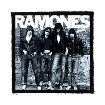 RAMONES: Band (9,5 cm x 9,5 cm) (felvarró)