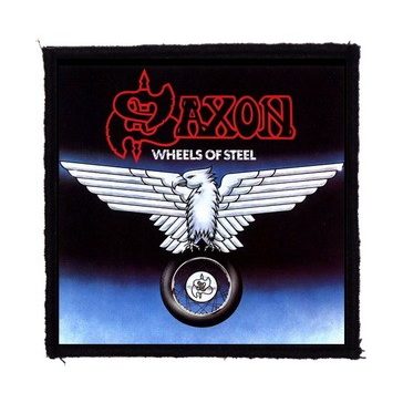 SAXON: Wheels Of Steel (9,5 cm x 9,5 cm) (felvarró)