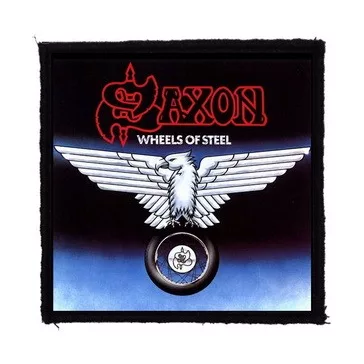 SAXON: Wheels Of Steel (9,5 cm x 9,5 cm) (felvarró)