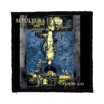 SEPULTURA: Chaos AD (9,5 cm x 9,5 cm) (felvarró)
