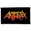 ANTHRAX: Logo (9,5 cm x 4,5 cm) (felvarró)