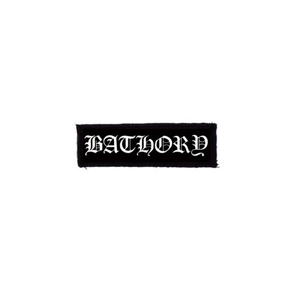 BATHORY: Logo (11 cm x 3 cm) (felvarró) BATHORY: Logo (11 cm x 3 cm) (felvarró)