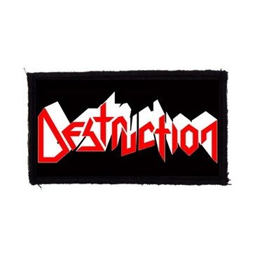 DESTRUCTION: Logo (9,5 cm x 4,5 cm) (felvarró)