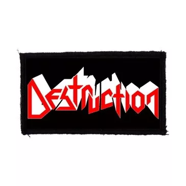 DESTRUCTION: Logo (9,5 cm x 4,5 cm) (felvarró)
