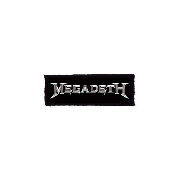 MEGADETH: Logo (12,5 cm x 4 cm) (felvarró) MEGADETH: Logo (12,5 cm x 4 cm) (felvarró)