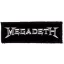 MEGADETH: Logo (12,5 cm x 4 cm) (felvarró)