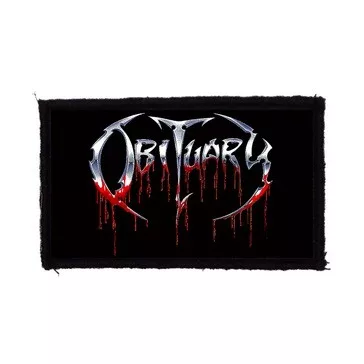 OBITUARY: Logo (9,5 cm x 5,5 cm) (felvarró)