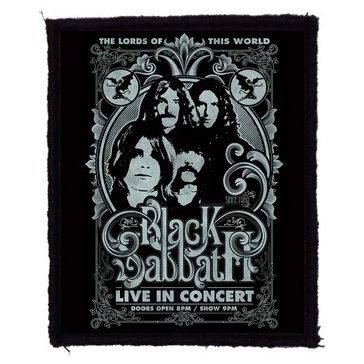 BLACK SABBATH: Lords (7,5 cm x 9,5 cm) (felvarró)