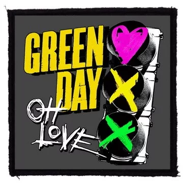 GREEN DAY: Oh Love (9,5 cm x 9,5 cm) (felvarró)