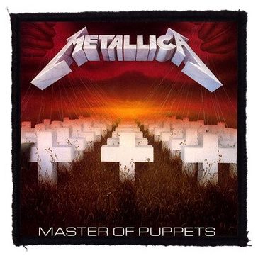 METALLICA: Master Of Puppets (9,5 cm x 9,5 cm) (felvarró)