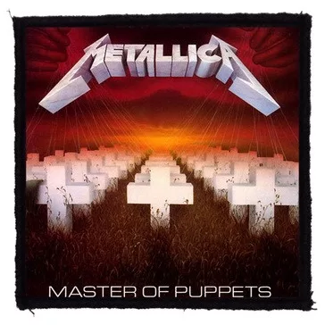 METALLICA: Master Of Puppets (9,5 cm x 9,5 cm) (felvarró)