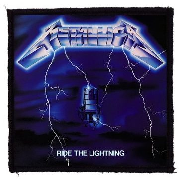 METALLICA: Ride The Lightning (9,5 cm x 9,5 cm) (felvarró)