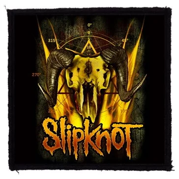 SLIPKNOT: Goat Skull (9,5 cm x 9,5 cm) (felvarró)