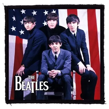 BEATLES: USA Flag (9,5 cm x 9,5 cm) (felvarró)