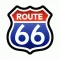 ROUTE 66 (7,5 cm x 8 cm) (felvarró)