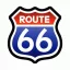 ROUTE 66 (7,5 cm x 8 cm) (felvarró)