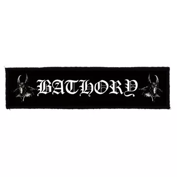 BATHORY: Logo Superstrip (22 cm x 5 cm) (felvarró)