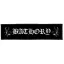 BATHORY: Logo Superstrip (22 cm x 5 cm) (felvarró)
