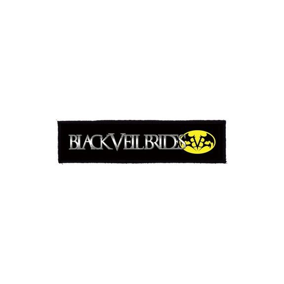 BLACK VEIL BRIDES: Logo Superstrip-(22 cm x 5 cm) (felvarró) BLACK VEIL BRIDES: Logo Superstrip-(22 cm x 5 cm) (felvarró)