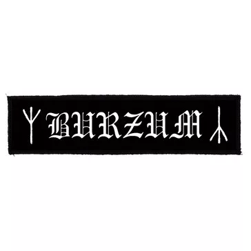 BURZUM: Logo Superstrip (22 cm x 5 cm) (felvarró)