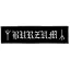 BURZUM: Logo Superstrip (22 cm x 5 cm) (felvarró)