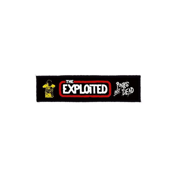 EXPLOITED: Logo Punks Not Dead Superstrip (22 cm x 5 cm) (felvarró) EXPLOITED: Logo Punks Not Dead Superstrip (22 cm x 5 cm) (felvarró)