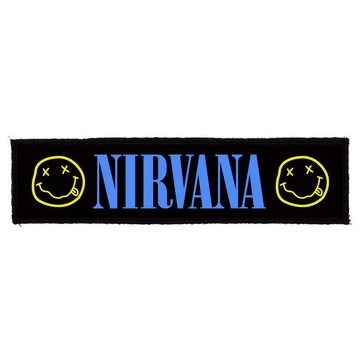NIRVANA: Logo Superstrip (22 cm x 5 cm) (felvarró)
