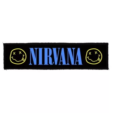 NIRVANA: Logo Superstrip (22 cm x 5 cm) (felvarró)