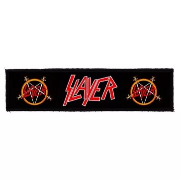 SLAYER: Logo Superstrip (22 cm x 5 cm) (felvarró)