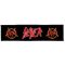 SLAYER: Logo Superstrip (22 cm x 5 cm) (felvarró)