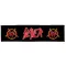 SLAYER: Logo Superstrip (22 cm x 5 cm) (felvarró)