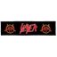 SLAYER: Logo Superstrip (22 cm x 5 cm) (felvarró)
