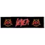 SLAYER: Logo Superstrip (22 cm x 5 cm) (felvarró)