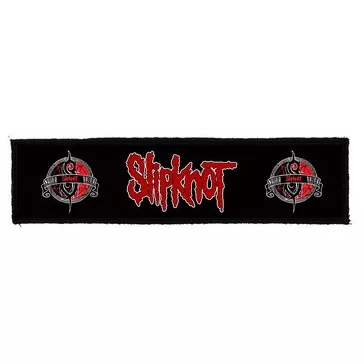 SLIPKNOT: Logo Superstrip (22 cm x 5 cm) (felvarró)