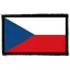 CSEH ZÁSZLÓ (9,5 cm x 6 cm) (felvarró)