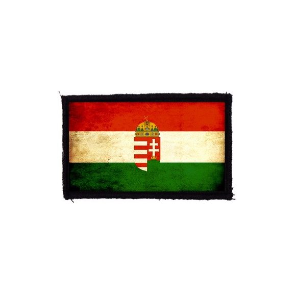 MAGYAR ZÁSZLÓ CÍMERREL (9,5 cm x 6 cm) (felvarró) MAGYAR ZÁSZLÓ CÍMERREL (9,5 cm x 6 cm) (felvarró)