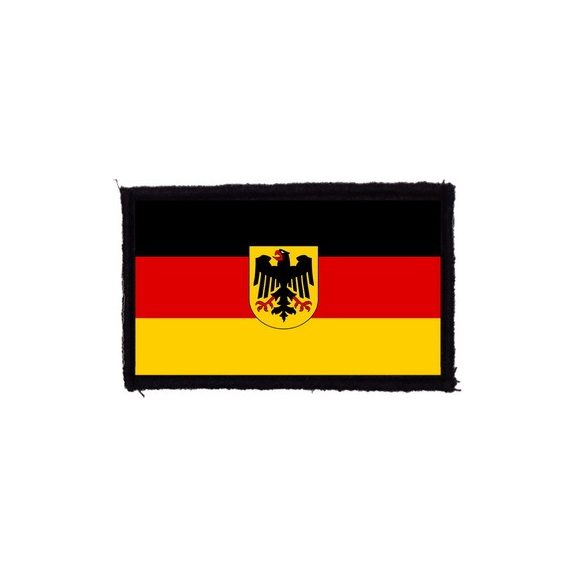 NÉMET ZÁSZLÓ (9,5 cm x 6 cm) (felvarró) NÉMET ZÁSZLÓ (9,5 cm x 6 cm) (felvarró)
