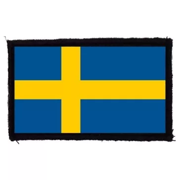 SVÉD ZÁSZLÓ (9,5 cm x 6 cm) (felvarró)